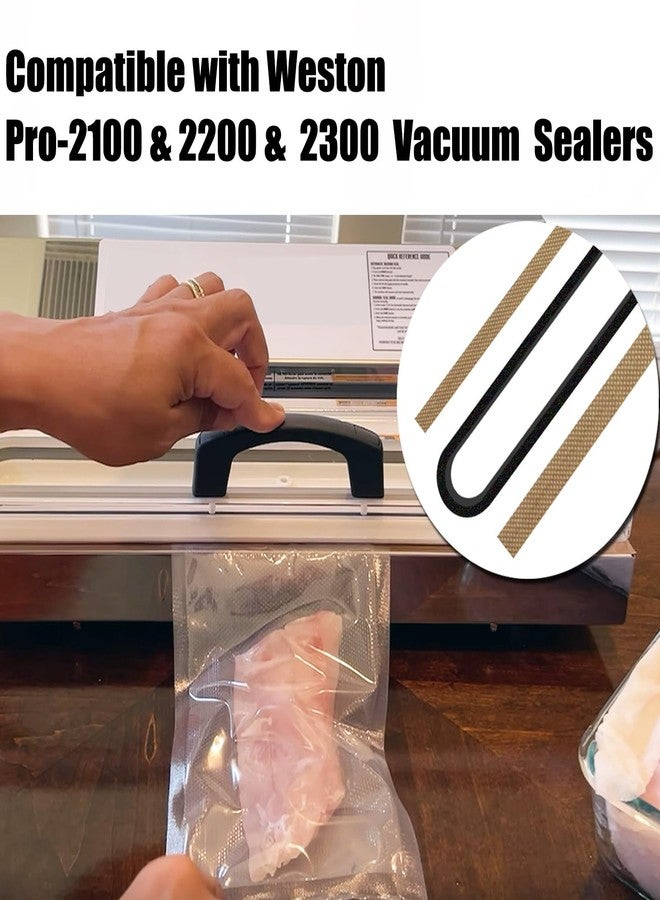 gocola Maintenance Kit for Weston Pro-Series Vacuum Sealer, Includes 2Pcs Oval Vacuum Chamber Seals and 4Pcs Seal Bar Tapes, Part Kit for Weston Pro-2100 & 2300 & Pro-2200 Vacuum Sealer Pro Series - Image 5